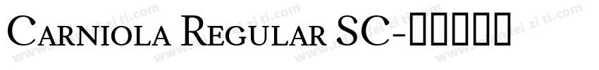 Carniola Regular SC字体转换